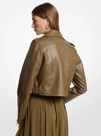 Crinkled Moto Jacket
