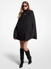 Wool Blend Cape