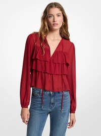 Tiered Georgette Blouse 