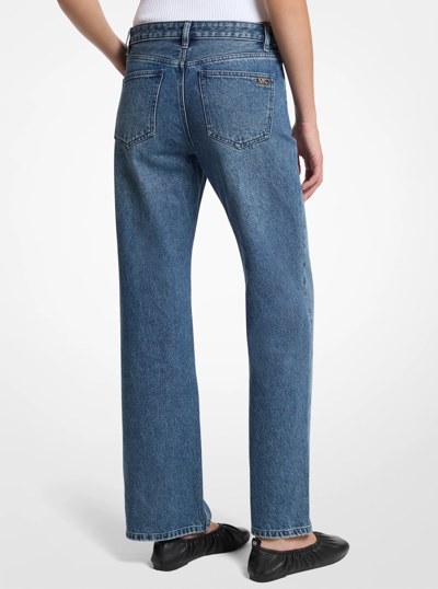 Alice Mid-Rise Denim Jeans in DUSK BLUE WASH | Michael Kors