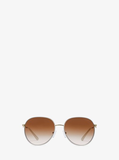Empire Aviator Sunglasses in OPTIC WHITE | Michael Kors