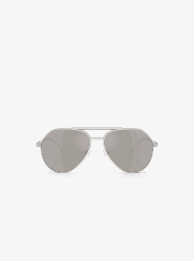 Brentwood Sunglasses in SILVER | Michael Kors