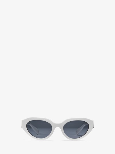 Empire Oval Sunglasses in OPTIC WHITE | Michael Kors