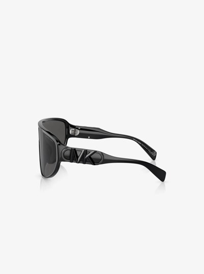 Empire Shield Sunglasses in BLACK | Michael Kors