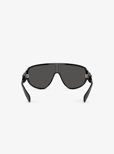 Empire Shield Sunglasses in BLACK | Michael Kors