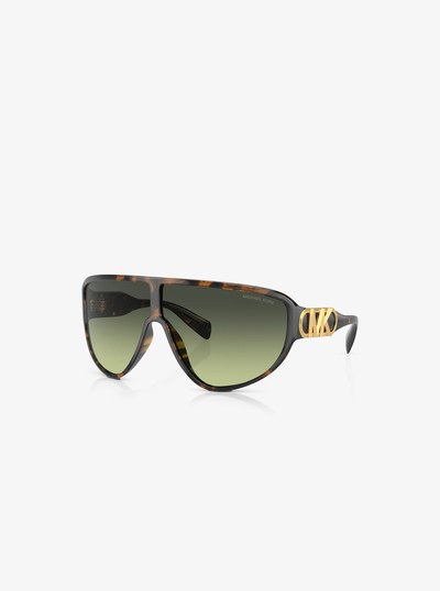 Empire Shield Sunglasses in TORTOISE | Michael Kors