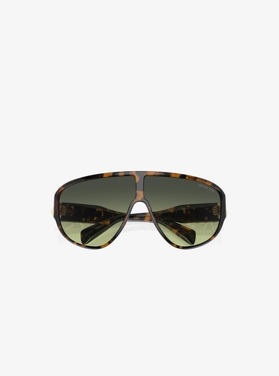 Empire Shield Sunglasses in TORTOISE | Michael Kors