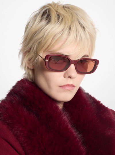 Capella Sunglasses in DEEP RED | Michael Kors