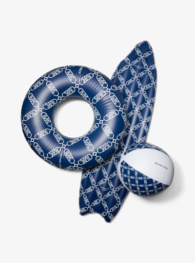 FUNBOY Empire Diamond 3-Piece Pool Float Set in NAVY | Michael Kors