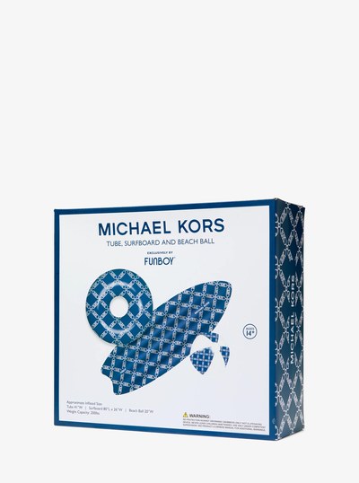 FUNBOY Empire Diamond 3-Piece Pool Float Set in NAVY | Michael Kors