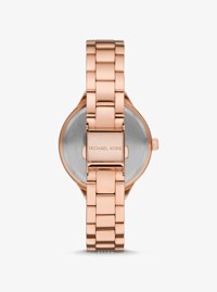 Pav&eacute; Rose Gold-Tone Watch