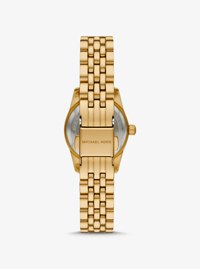 Petite Lexington Pav&eacute; Gold-Tone Watch