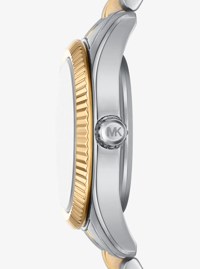 Lexington Pav&eacute; Two-Tone Watch and Slider Bracelet Gift Set
