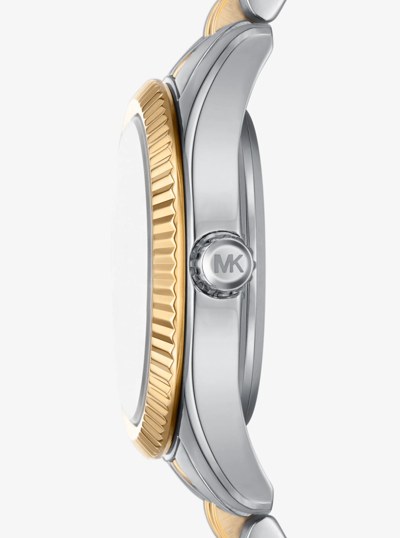 Lexington Pav&eacute; Two-Tone Watch and Slider Bracelet Gift Set in TWO TONE | Michael Kors