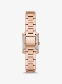 Mini Emery Pav&eacute; Rose Gold-Tone Watch