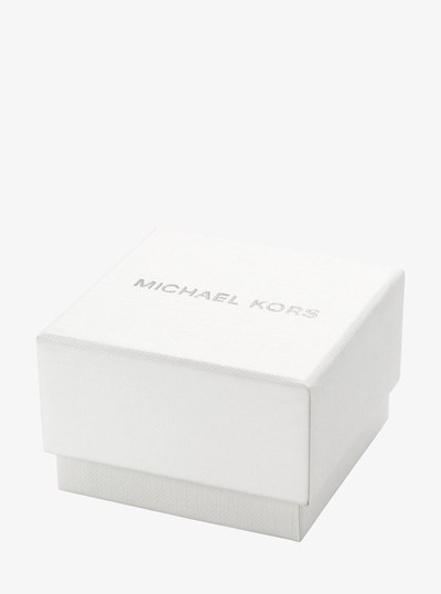 Darrington Pav&eacute; Silver-Tone Ring Watch in SILVER | Michael Kors