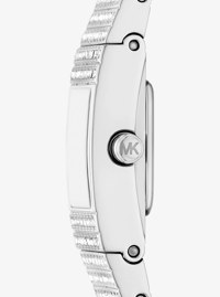 Mini Darrington Pav&eacute; Silver-Tone Watch