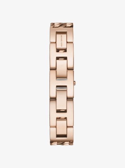 Mini Darrington Rose Gold-Tone Chain-Link Watch in ROSE GOLD | Michael Kors