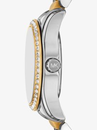 Mini Lexington Pav&eacute; Two-Tone Watch