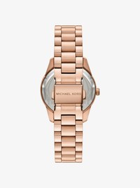 Mini Lexington Pav&eacute; Rose Gold-Tone Watch
