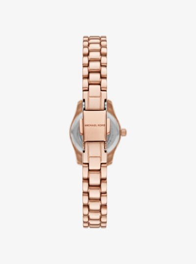 Petite Lexington Pav&eacute; Rose Gold-Tone Watch and Jewelry Gift Set in ROSE GOLD | Michael Kors