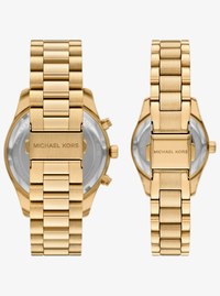 Set de relojes para &eacute;l y para ella Lexington en tono dorado