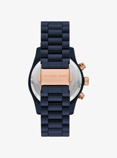 Lexington Pav&eacute; Blue-Tone Watch in NAVY | Michael Kors