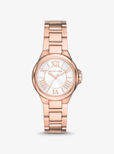 Mini Camille Rose Gold-Tone Watch in ROSE GOLD | Michael Kors