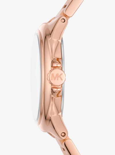 Mini Camille Rose Gold-Tone Watch in ROSE GOLD | Michael Kors