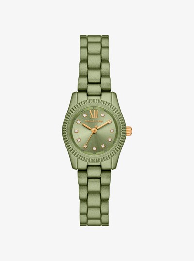 Limited-Edition Petite Lexington Green-Tone Watch in DUSTY SAGE | Michael Kors