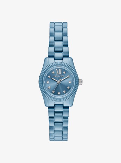 Limited-Edition Petite Lexington Blue-Tone Watch in CHAMBRAY | Michael Kors