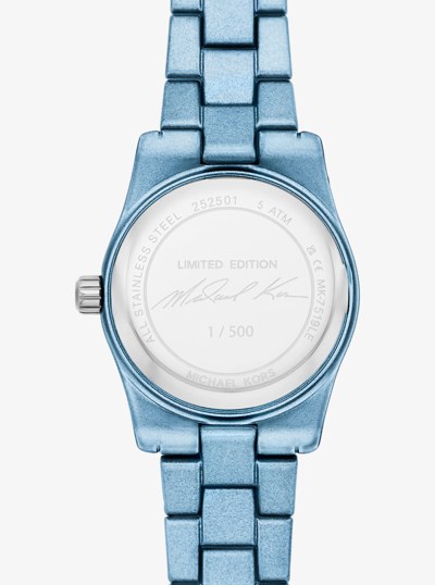 Limited-Edition Petite Lexington Blue-Tone Watch in CHAMBRAY | Michael Kors