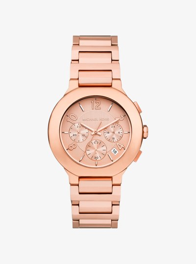 Oversized Gramercy Rose Gold-Tone Watch in ROSE GOLD | Michael Kors
