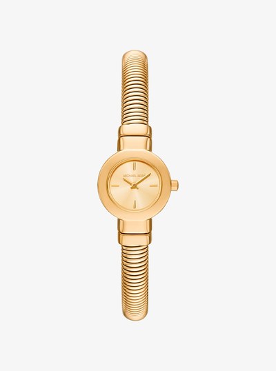 Mini Gramercy Gold-Tone Watch in GOLD | Michael Kors