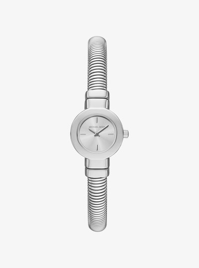 Mini Gramercy Silver-Tone Watch in SILVER | Michael Kors