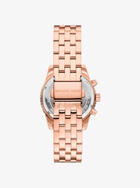 Reloj Ritz mini en tono dorado rosa con pav&eacute;