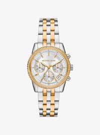 Mini Bryant Pav&eacute; Two-Tone Watch