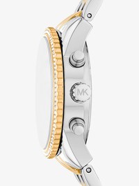 Mini Bryant Pav&eacute; Two-Tone Watch