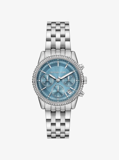 Mini Bryant Silver-Tone Watch in SILVER | Michael Kors