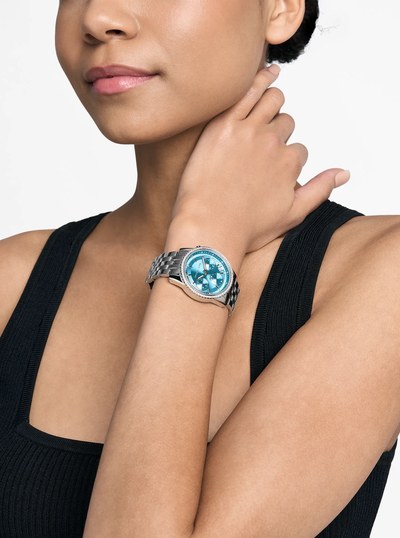 Mini Bryant Silver-Tone Watch in SILVER | Michael Kors