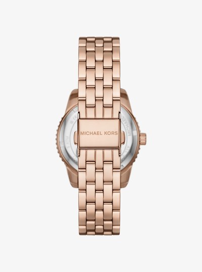 Montre miniature Bryant de ton or rose &agrave; pav&eacute; et &agrave; logo in OR ROSE | Michael Kors