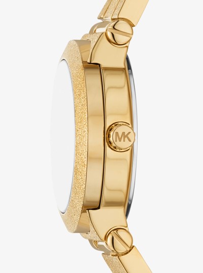 Petite Billie Frosted Gold-Tone Watch in GOLD | Michael Kors
