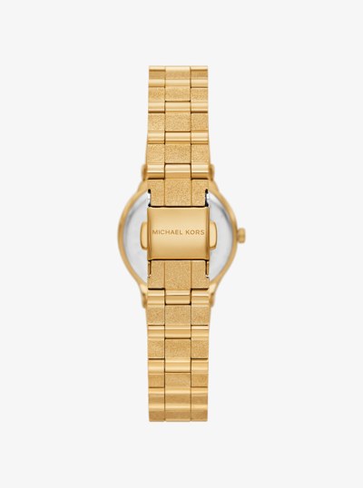 Petite Billie Frosted Gold-Tone Watch in GOLD | Michael Kors