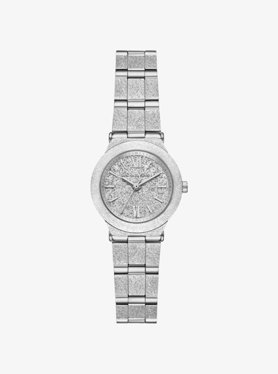 Petite Billie Frosted Silver-Tone Watch in SILVER | Michael Kors