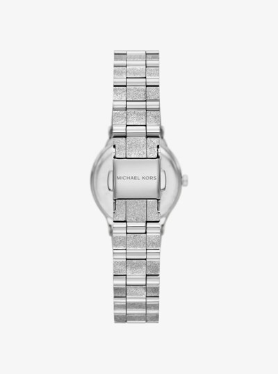 Petite Billie Frosted Silver-Tone Watch in SILVER | Michael Kors