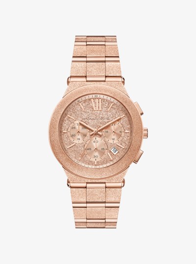Oversized Billie Frosted Rose Gold-Tone Watch in ROSE GOLD | Michael Kors