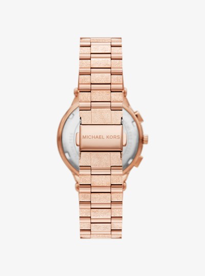 Oversized Billie Frosted Rose Gold-Tone Watch in ROSE GOLD | Michael Kors