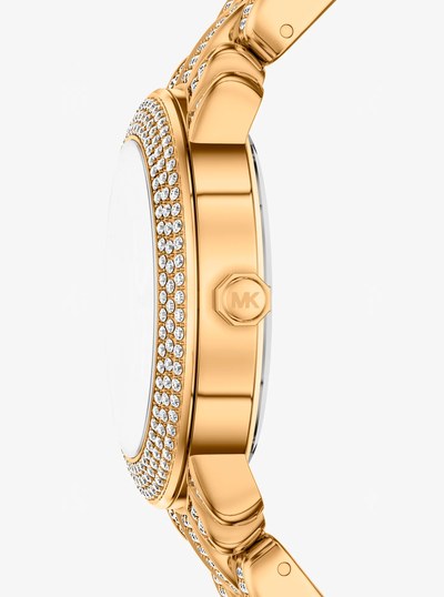Pav&eacute; Phoebe Gold-Tone Watch in GOLD | Michael Kors