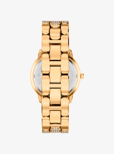 Pav&eacute; Phoebe Gold-Tone Watch in GOLD | Michael Kors