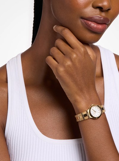 Petite Billie Gold-Tone Watch in GOLD | Michael Kors